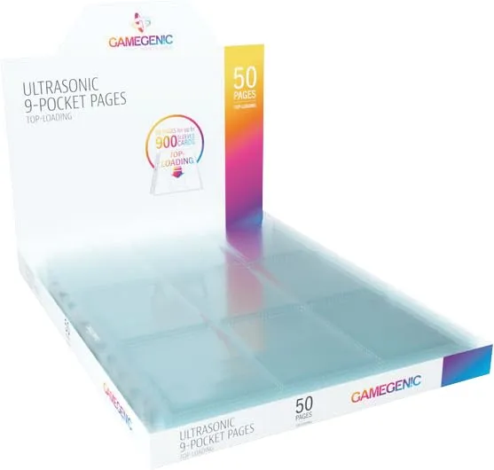 Gamegenic Ultrasonic 9-Pocket Pages Toploading 10er