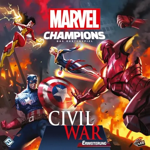 Asmodee Marvel Champions Civil War Kartenspiel-Erweiterung Deutsch kooperativ