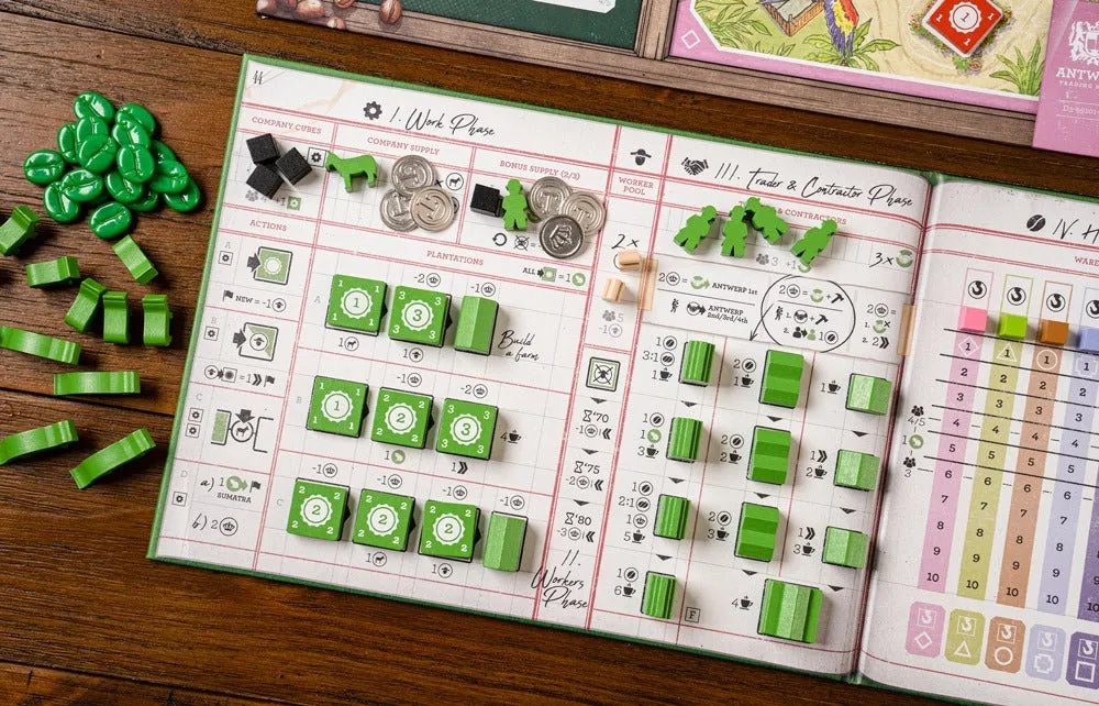 Capstone Games Coffee Traders Brettspiel Kaffee Fair Trade