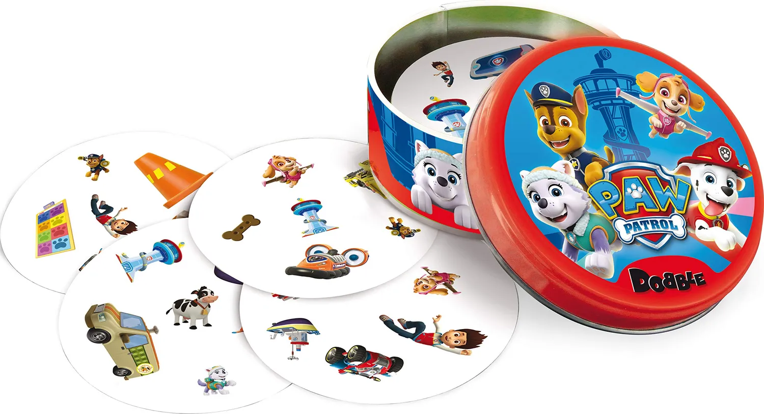 Dobble Paw Patrol Kartenspiel Eco-Sleeve ab 6 Jahren