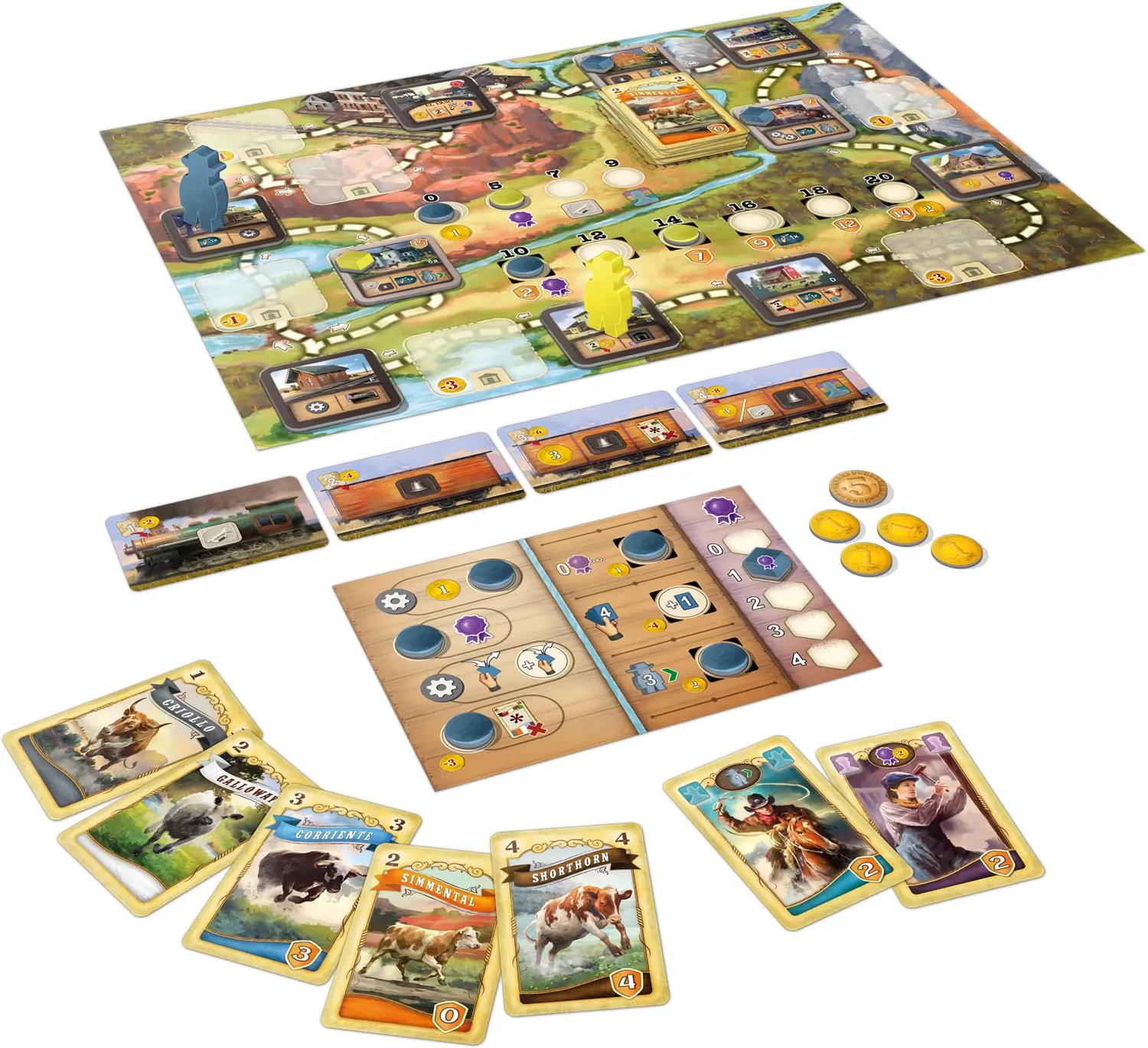 Great Western Trail El Paso Brettspiel deutsch 1-4 Spieler