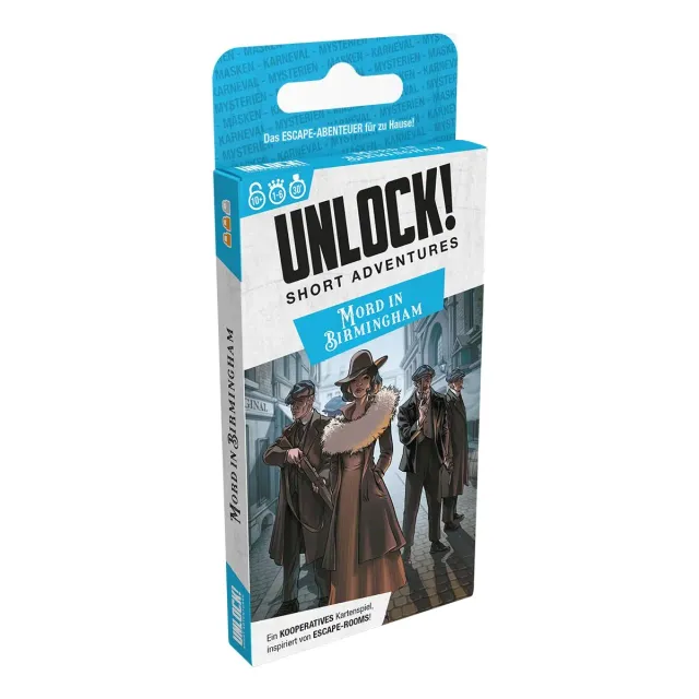 Asmodee Unlock! Short Adventures Mord in Birmingham Rätselspiel