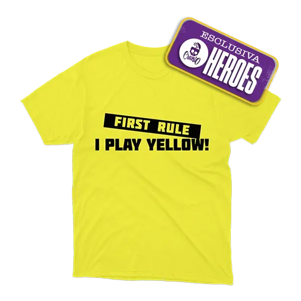 Cranio Yellow Player T-Shirt Gelb Größe L Baumwolle