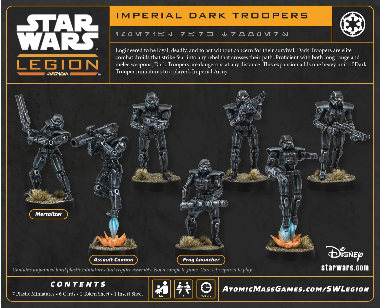 Asmodee Star Wars Legion Imperial Dark Troopers Erweiterung Deutsch
