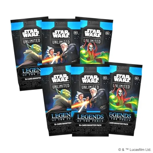 Star Wars Unlimited Legends of the Force Kartenspiel Englisch 6 Booster