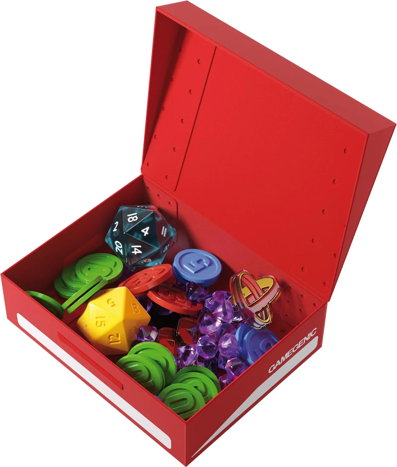 Gamegenic Token Holder Rot Box für Chips Karten
