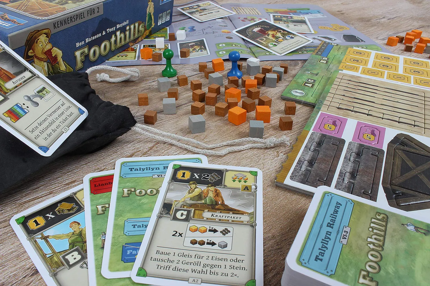 Lookout Foothills Kartenspiel Deutsch 2 Spieler Eisenbahn Taktik