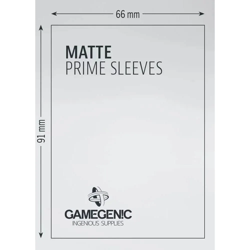 Gamegenic Prime Matte Kartenhüllen dunkelgrau 100 Stück