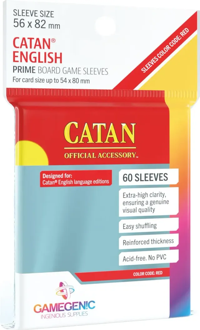 Gamegenic Prime Catan-Sized Sleeves Kartenhüllen 56x82 60 Stk
