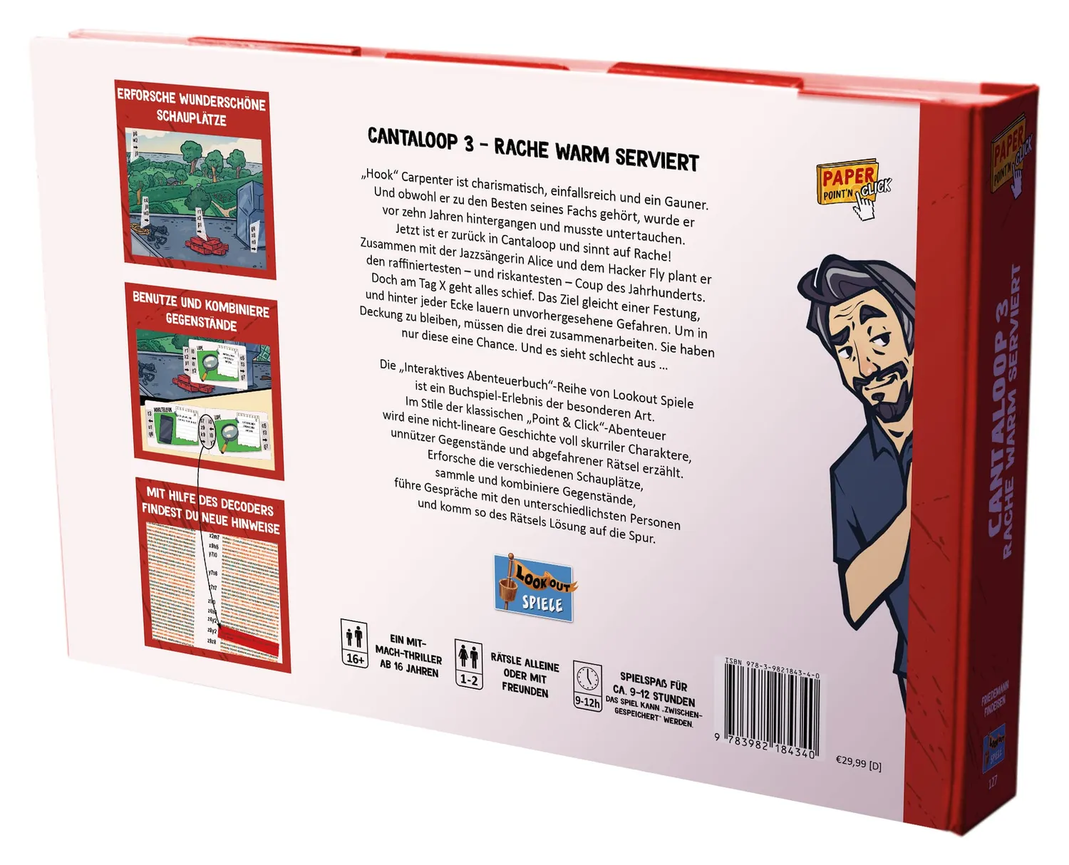 Lookout Cantaloop Buch 3 Rache warm serviert Rätselspiel Deutsch