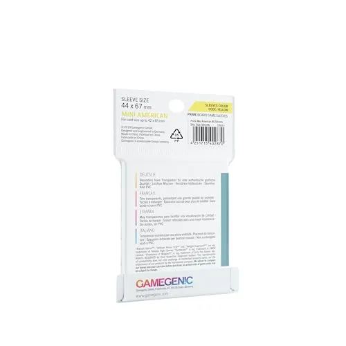 Gamegenic Prime Mini American Kartenhüllen transparent 50 Stück