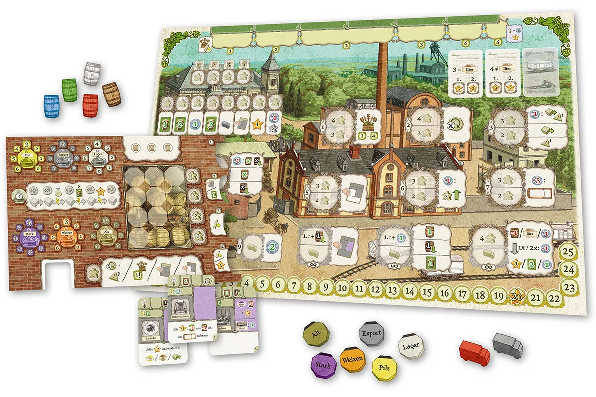 Spielefaible Bier Pioniere 3. Auflage Grundspiel Deutsch/Englisch Brauspiel