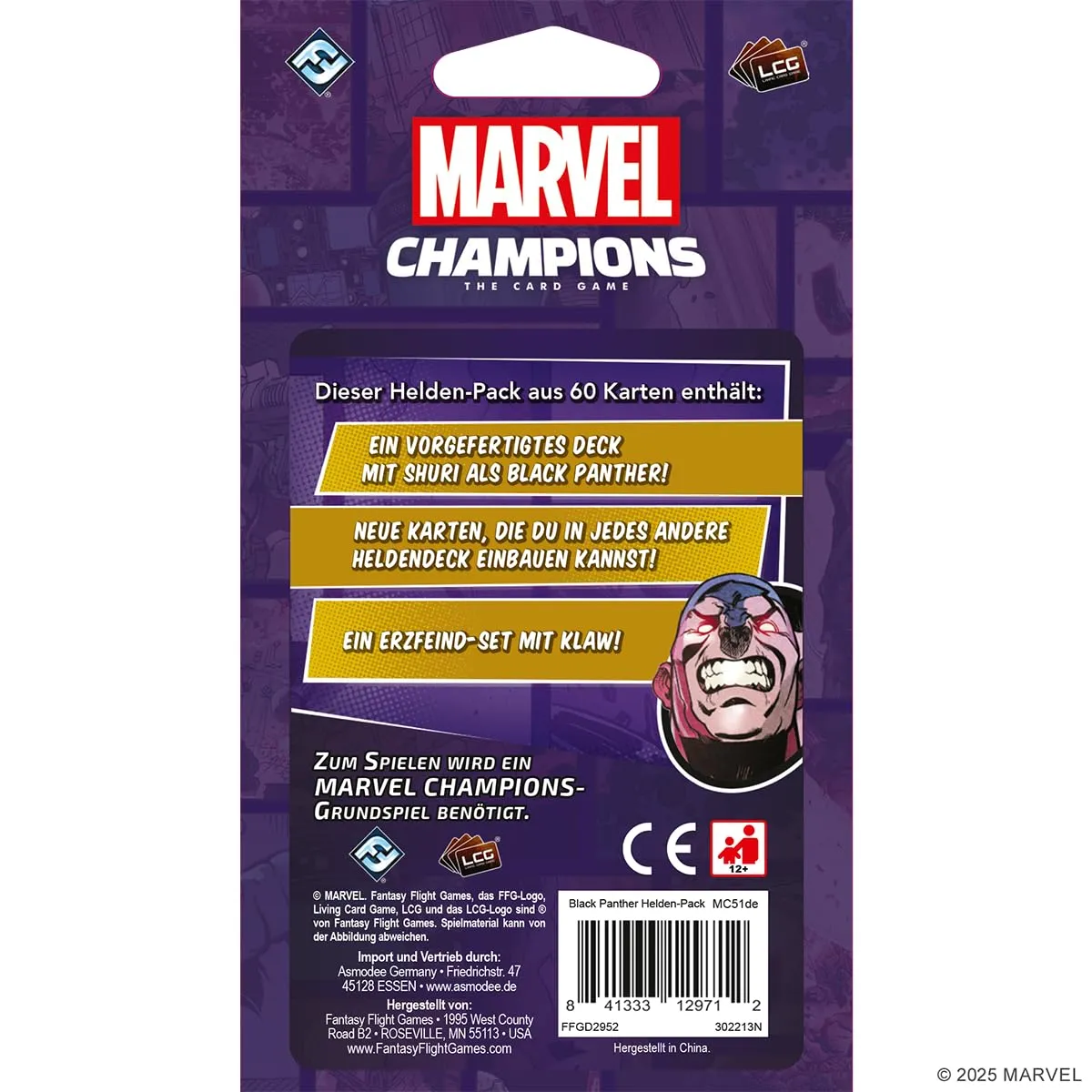 Marvel Champions Black Panther Helden-Erweiterung deutsch
