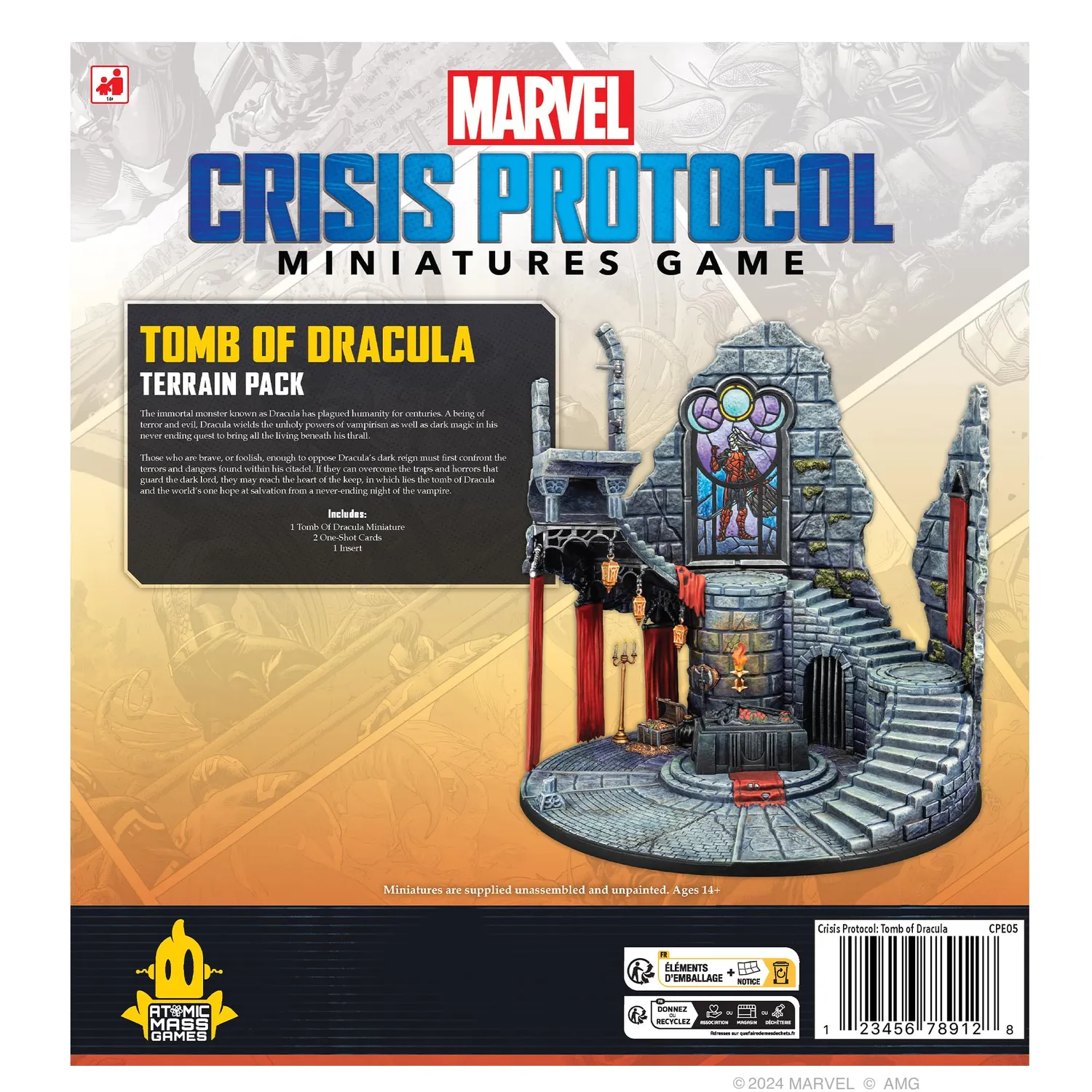 Asmodee Marvel Crisis Protocol Tomb of Dracula Terrain Pack