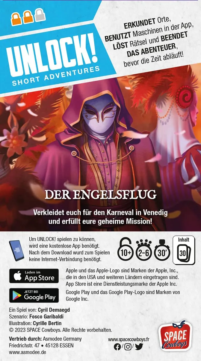 Asmodee Unlock Short Adventures Der Engelsflug Rätselspiel