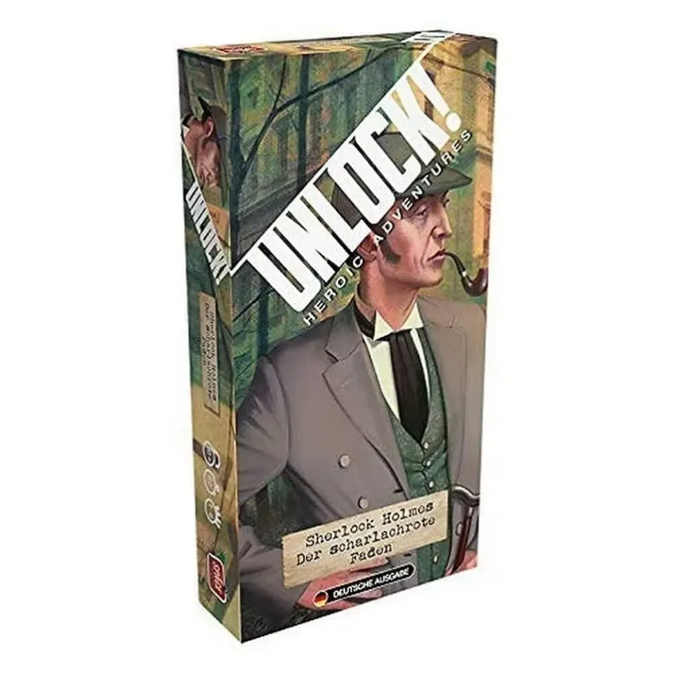 Asmodee Unlock Sherlock Holmes Scharlachrote Faden Escape-Spiel
