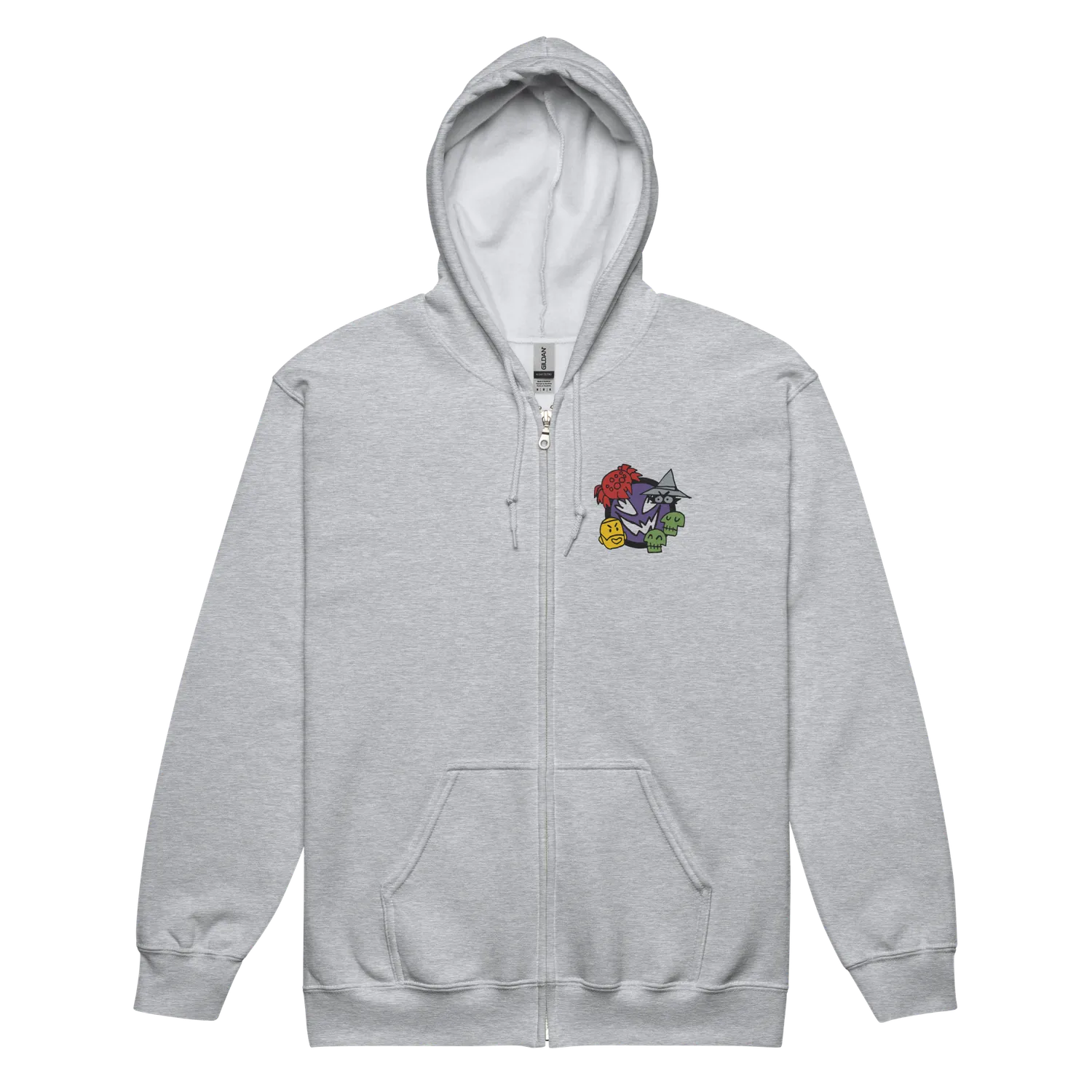 Leder Games Vast Zip-Hoodie Schwarz L Stick