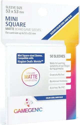 Gamegenic Matte Mini Square Kartenhüllen 50 Stück 53x53 matt