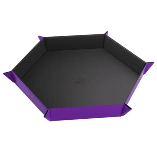 Gamegenic Magnetic Dice Tray Würfelschale Schwarz Lila