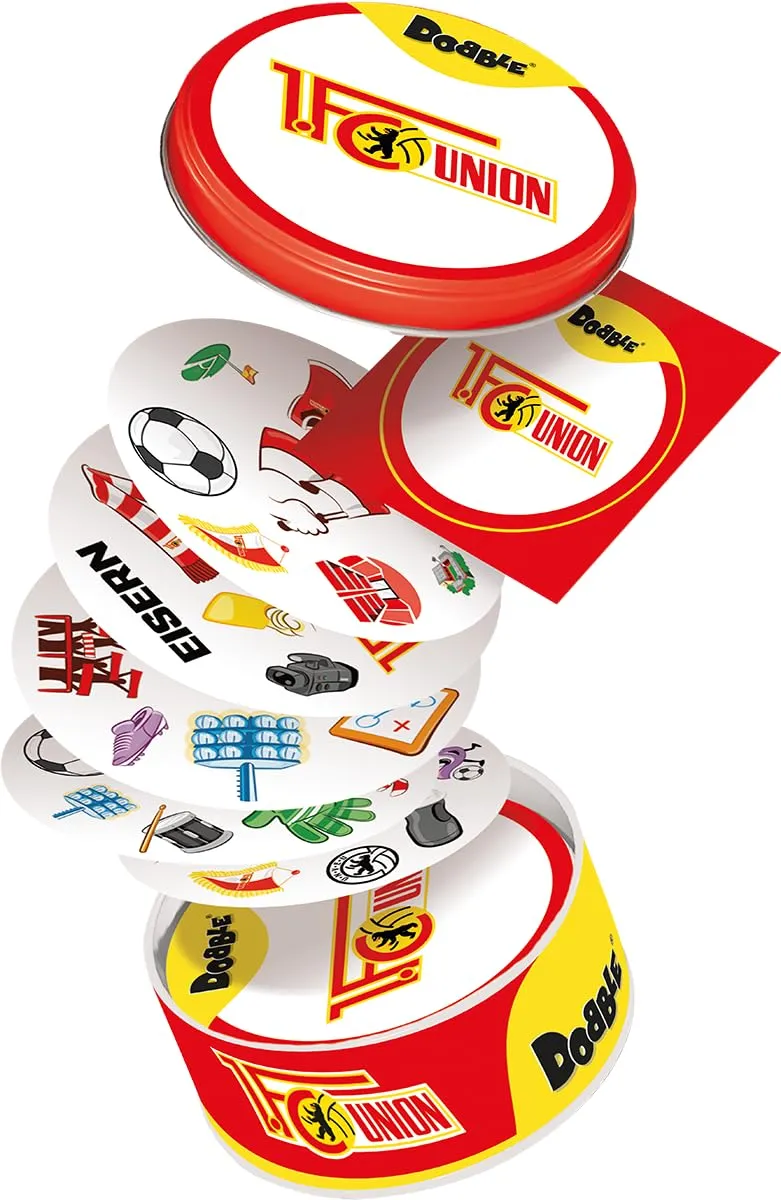 Dobble 1. FC Union Berlin Kartenspiel Familienspiel 55 Karten