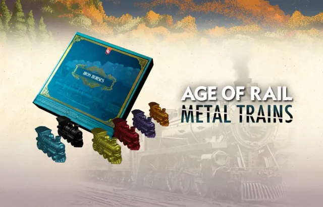 Capstone Games Iron Rail Iron Horses Metallzüge 180er-Set