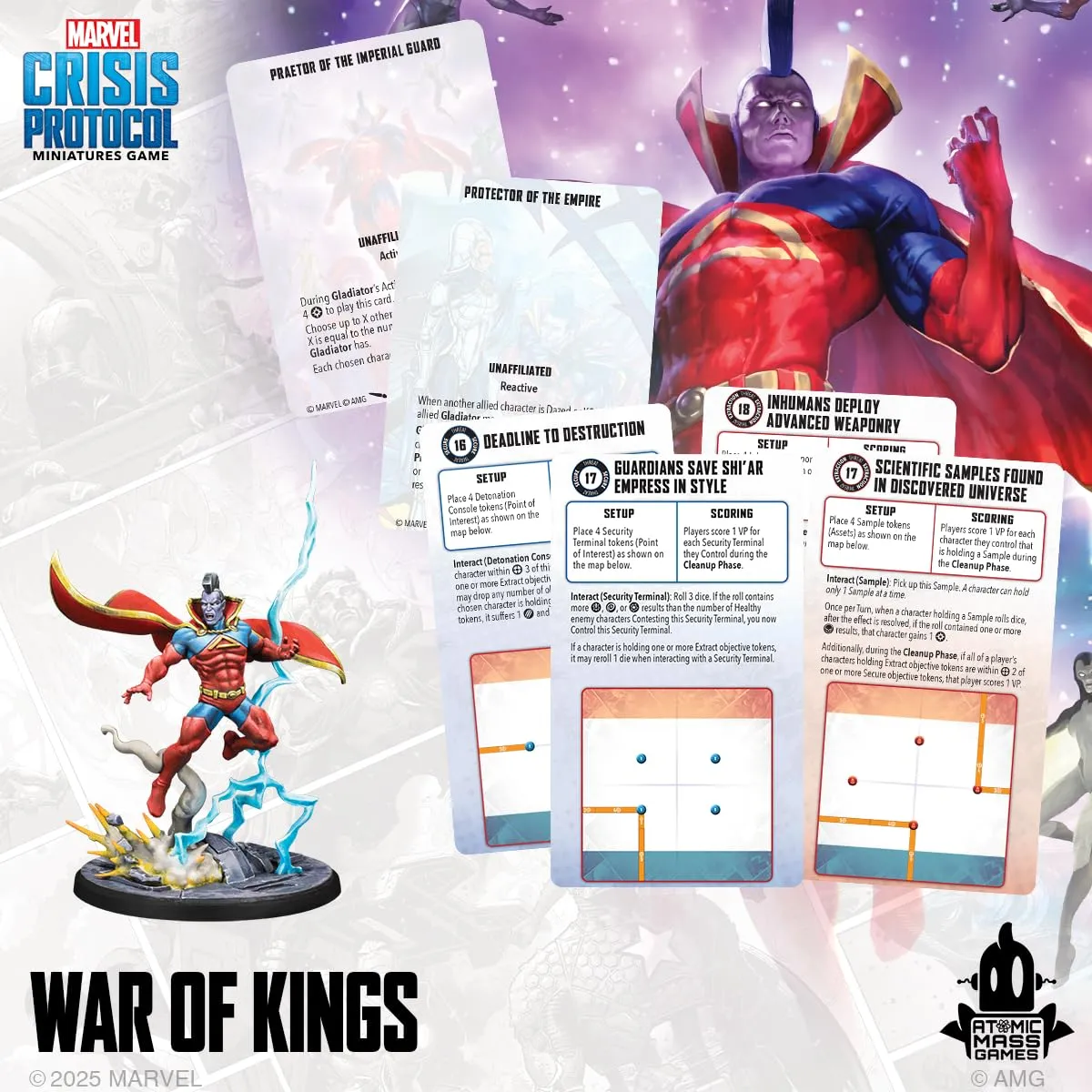 Atomic Mass Marvel Crisis Protocol War of Kings Erweiterung Kampagne