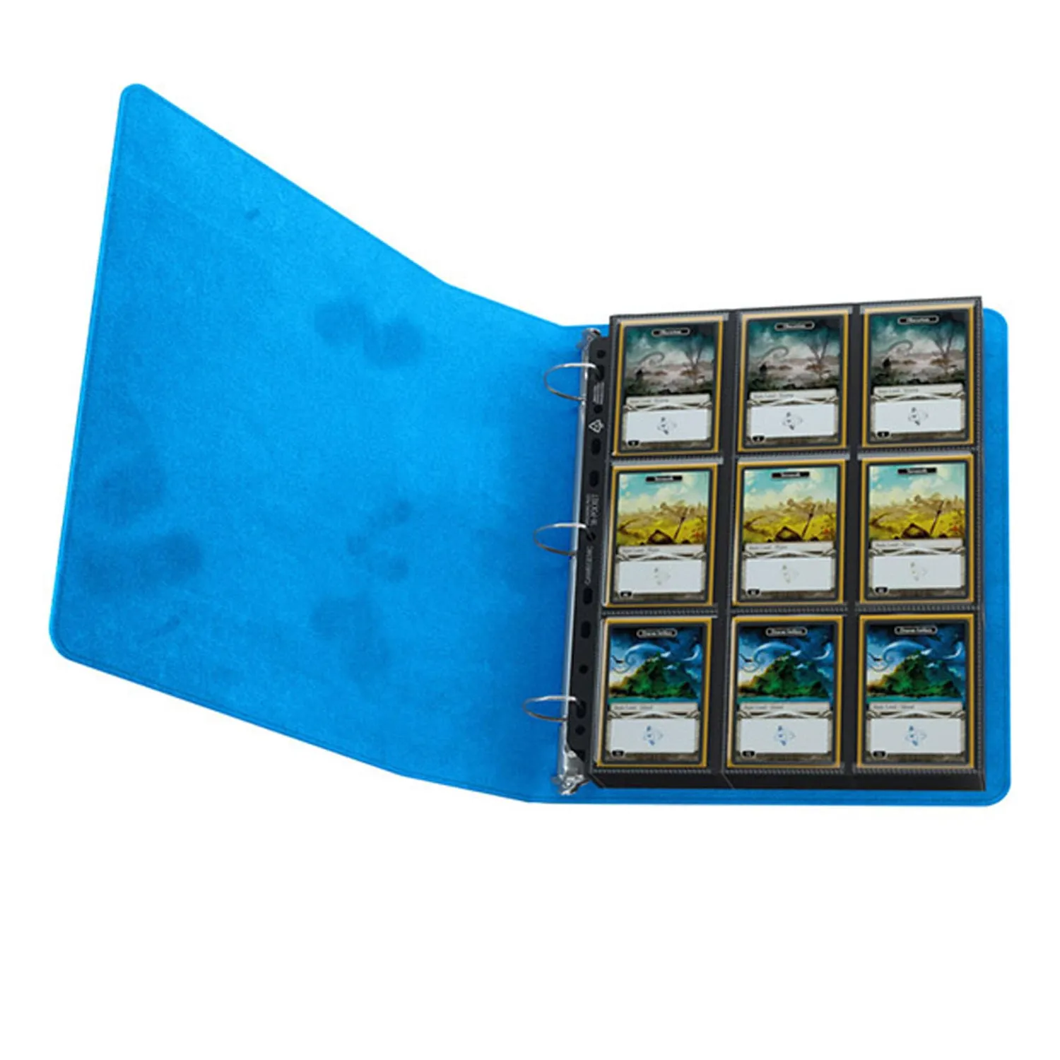 Gamegenic Prime Ring-Binder Sammelordner blau 9-Taschen Seiten