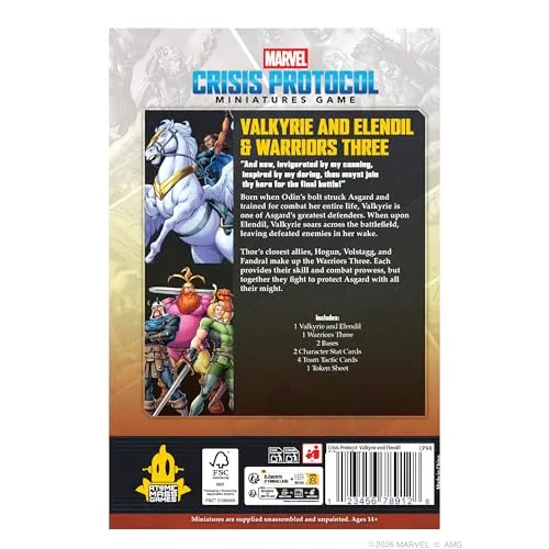 Asmodee Marvel Crisis Protocol Valkyrie Elendil Warriors Three Pack