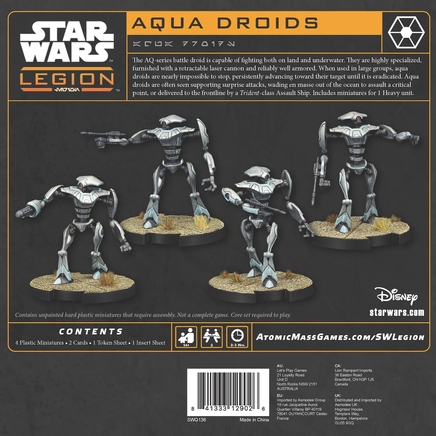 Asmodee Star Wars Legion Aqua-Droiden Erweiterung