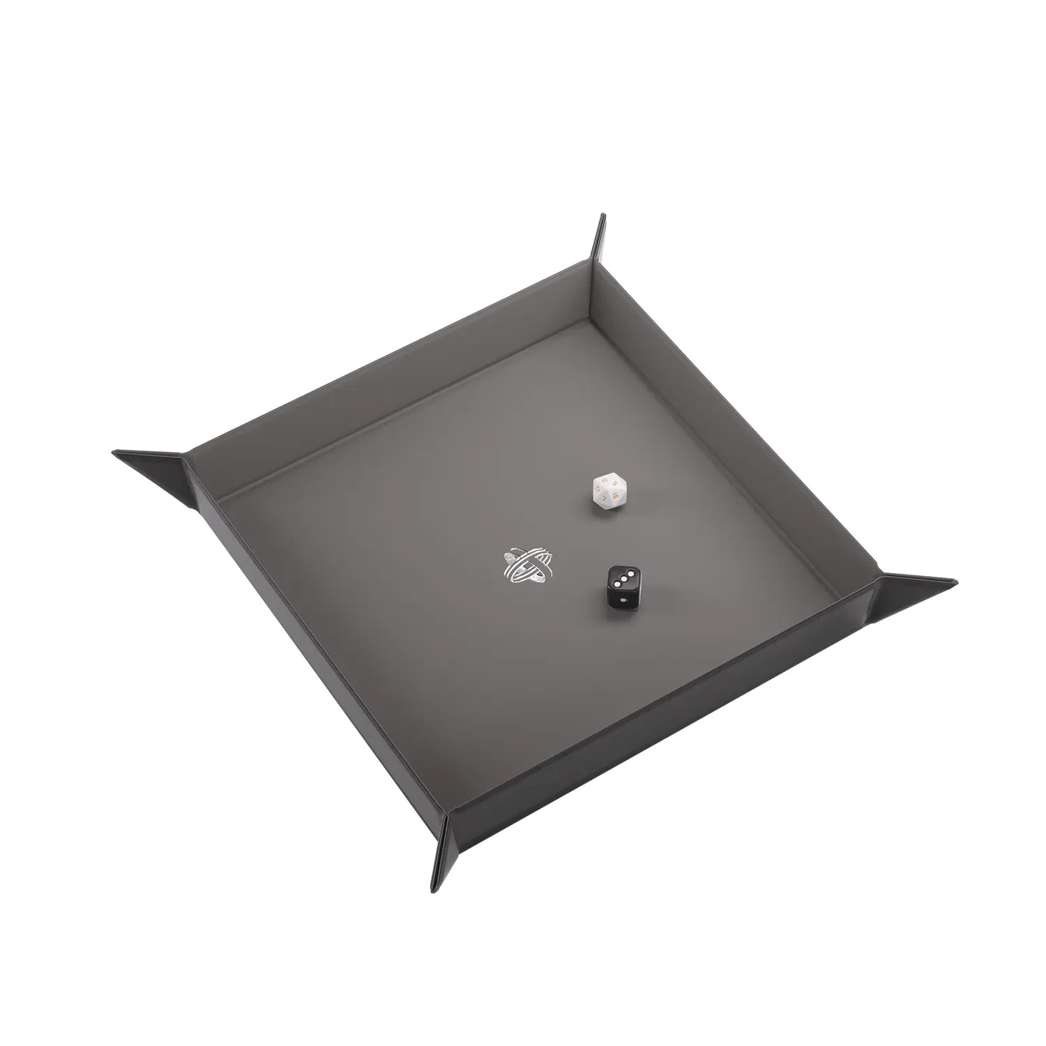 Gamegenic Magnetic Dice Tray Würfelschale Square Black Gray