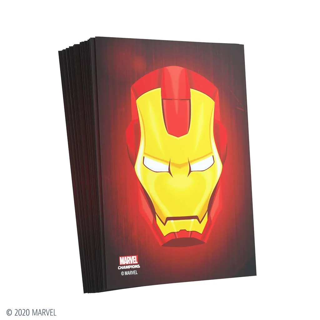 Gamegenic Marvel Champions Iron Man Kartenhüllen Grau 50+1 matt