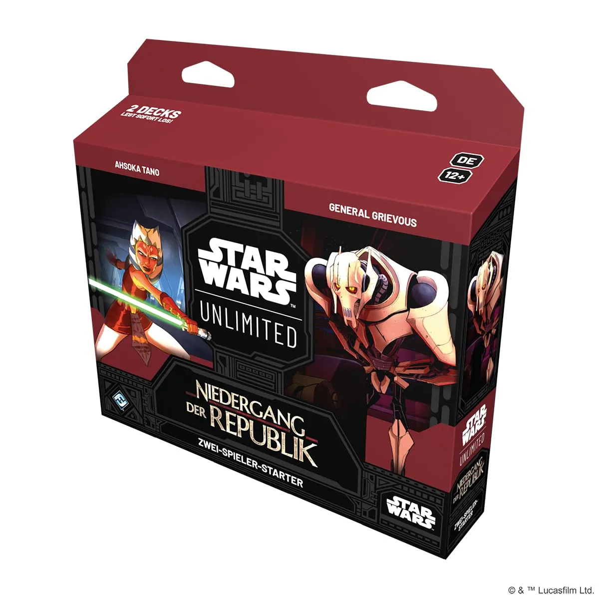 Fantasy Flight Star Wars Unlimited Niedergang der Republik Starter Deutsch