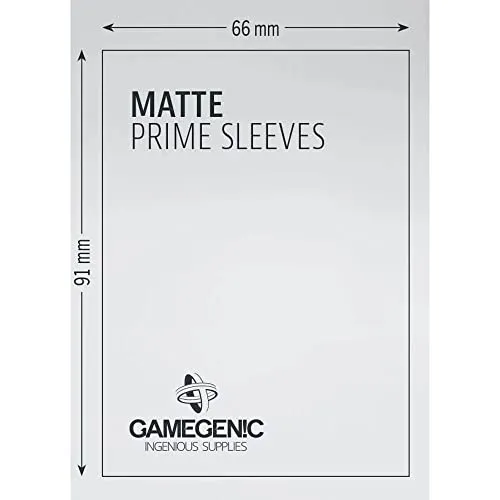 Gamegenic Prime Matte Kartenhüllen dunkelgrau 100 Stück
