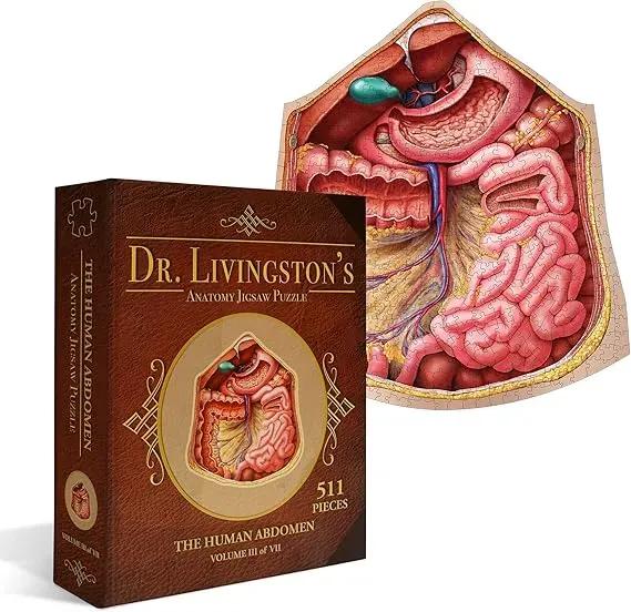 Genius Games Dr Livingston's Abdomen Anatomie-Puzzle 511 Teile