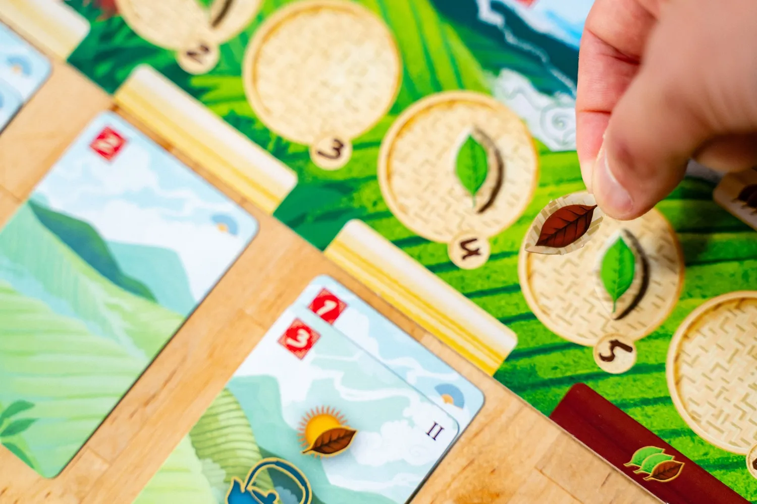 Capstone Tea Garden Brettspiel Deckbuilding Tee-Thema