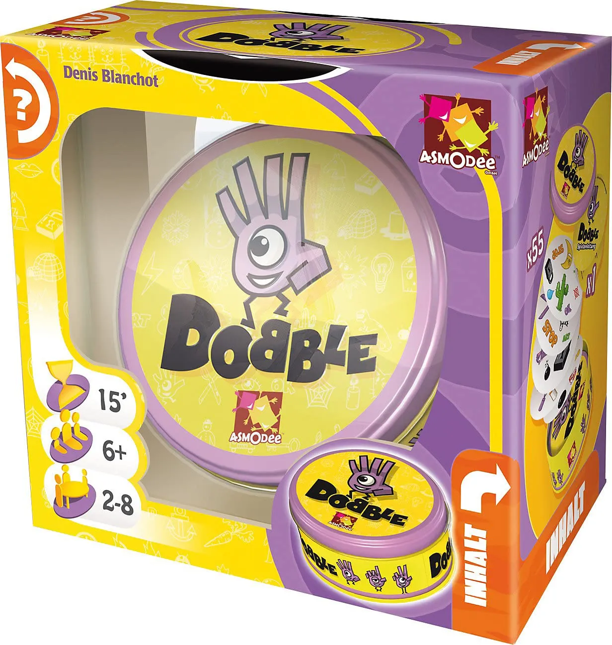 Asmodee Dobble Classic Kartenspiel Eco-Sleeve Symbole