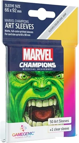Gamegenic Marvel Champions Hulk Art Sleeves Kartenhüllen 50er matt