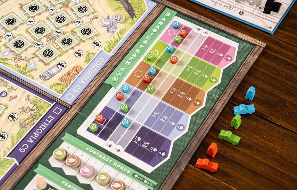 Capstone Games Coffee Traders Brettspiel Kaffee Fair Trade