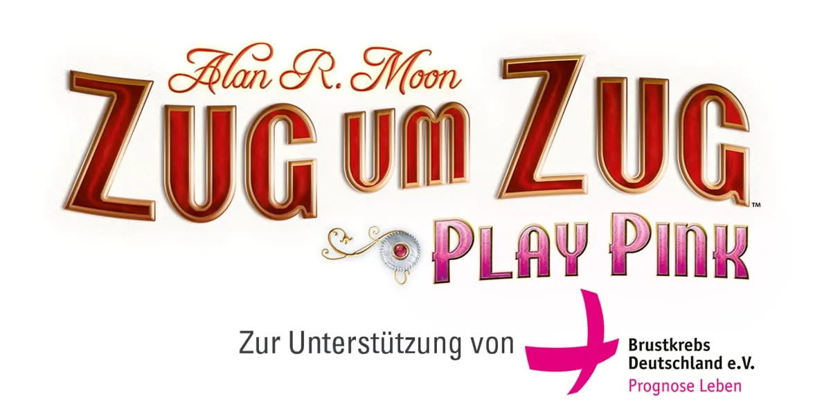 Asmodee Zug um Zug Play Pink Erweiterung Familienspiel rosa Züge