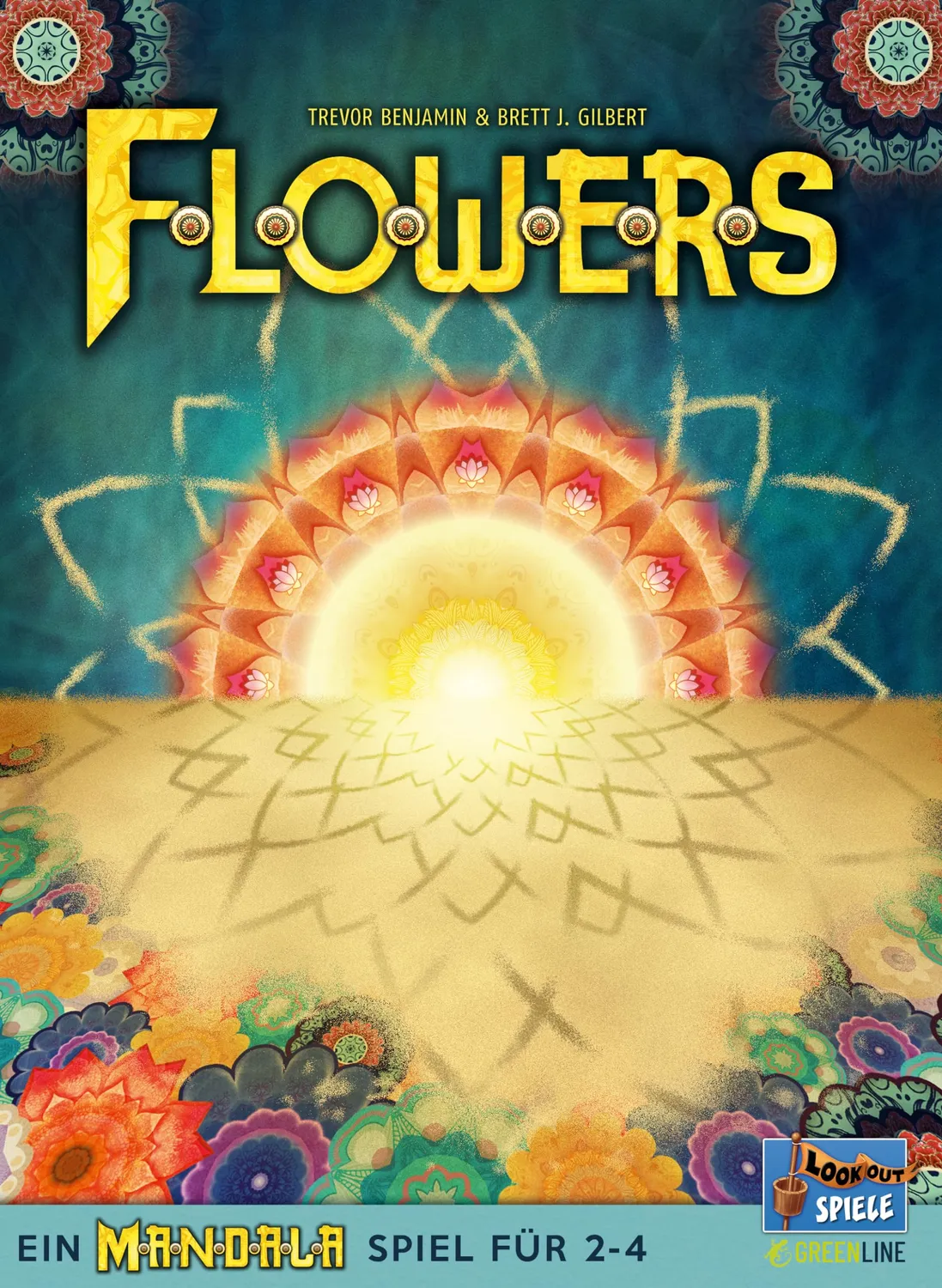 Lookout Flowers Ein Mandala Spiel Kartenspiel 2-4 Spieler Taktik