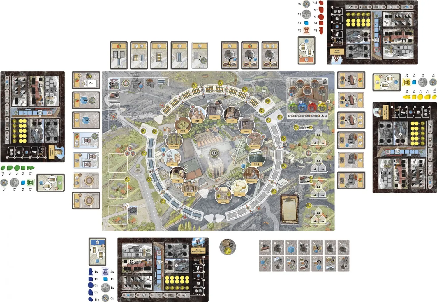 Spielefaible Schichtwechsel Brettspiel 2-4 Kumpel Zechenspiel