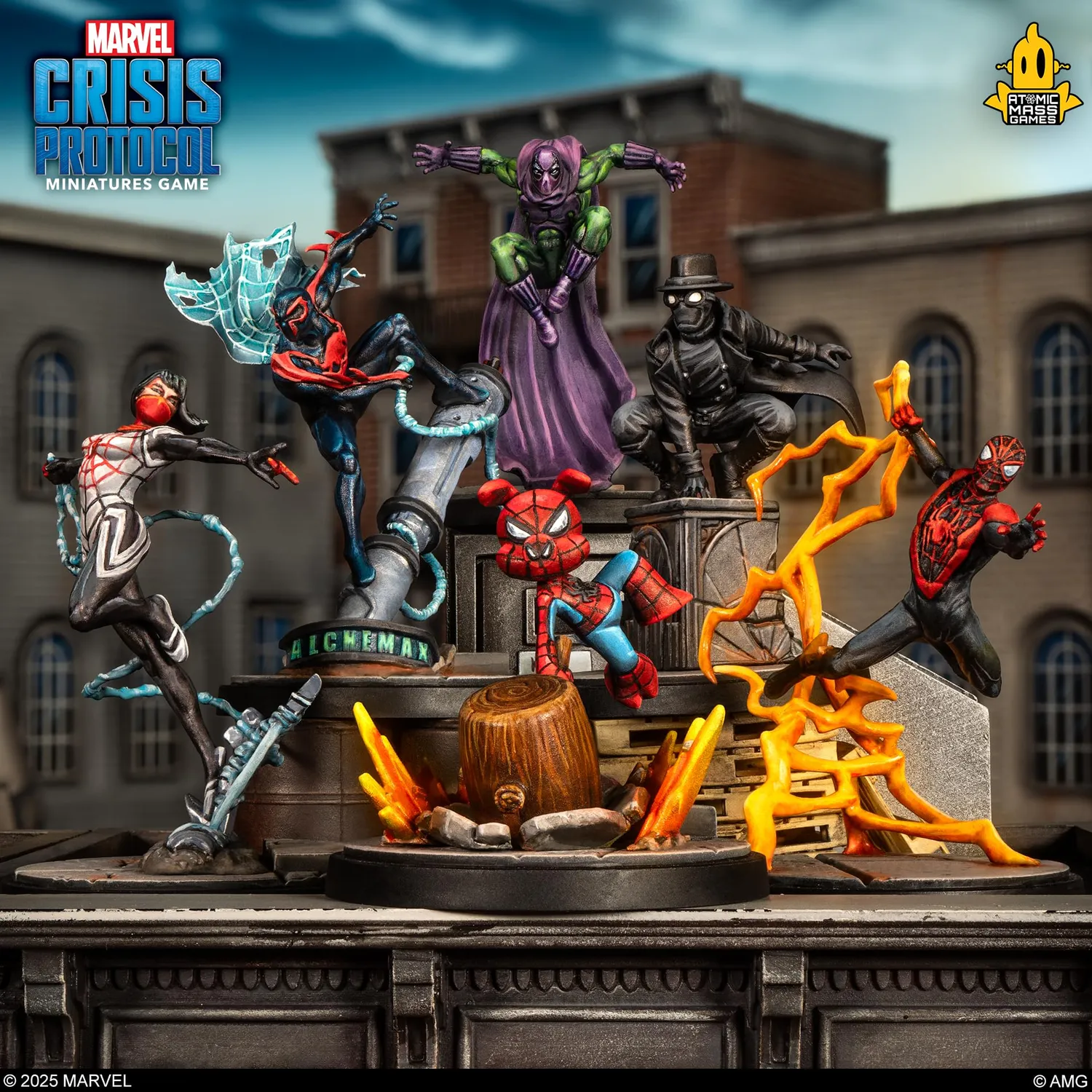 Marvel Crisis Protocol Silk Spider-Ham Spider-Man Noir Pack