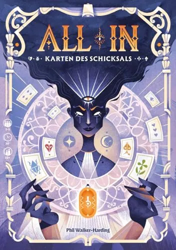 Asmodee All In Karten des Schicksals Familienspiel Poker