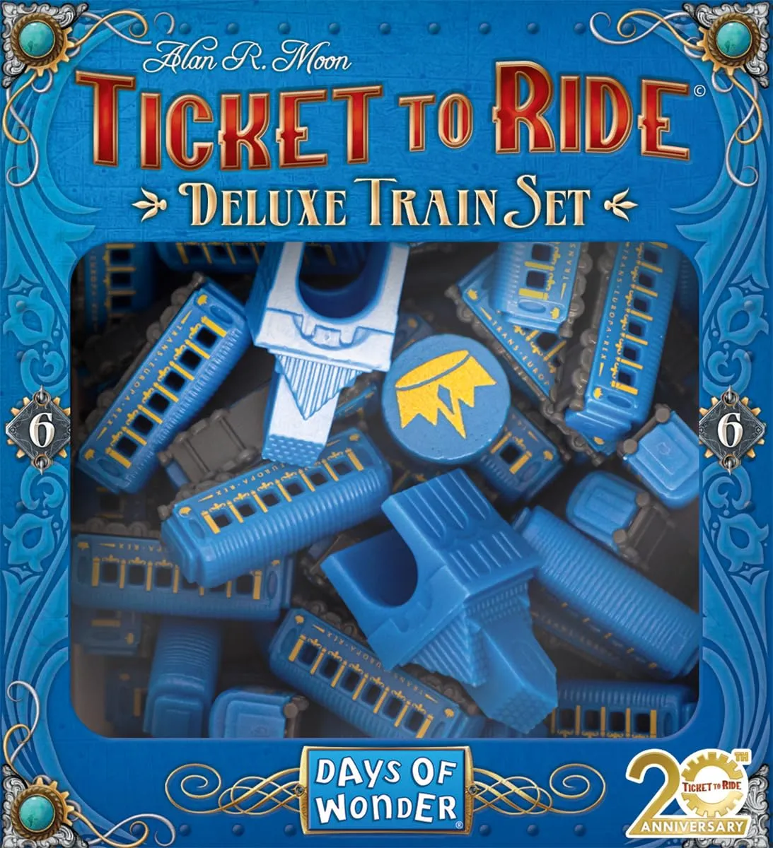Zug um Zug Deluxe Train Sets Spielfiguren Blau 45