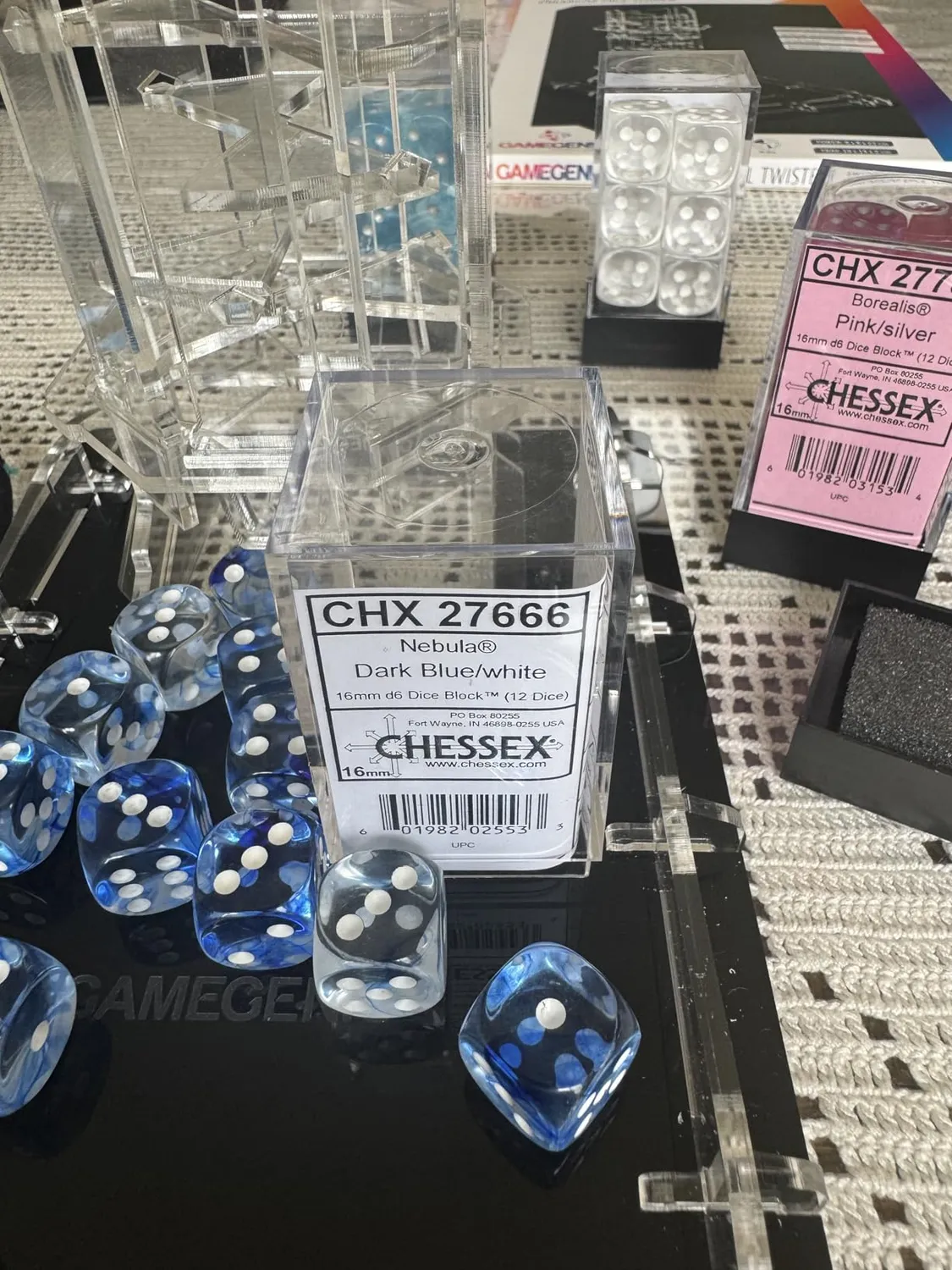 Gamegenic Crystal Twister Premium Würfelturm transparent