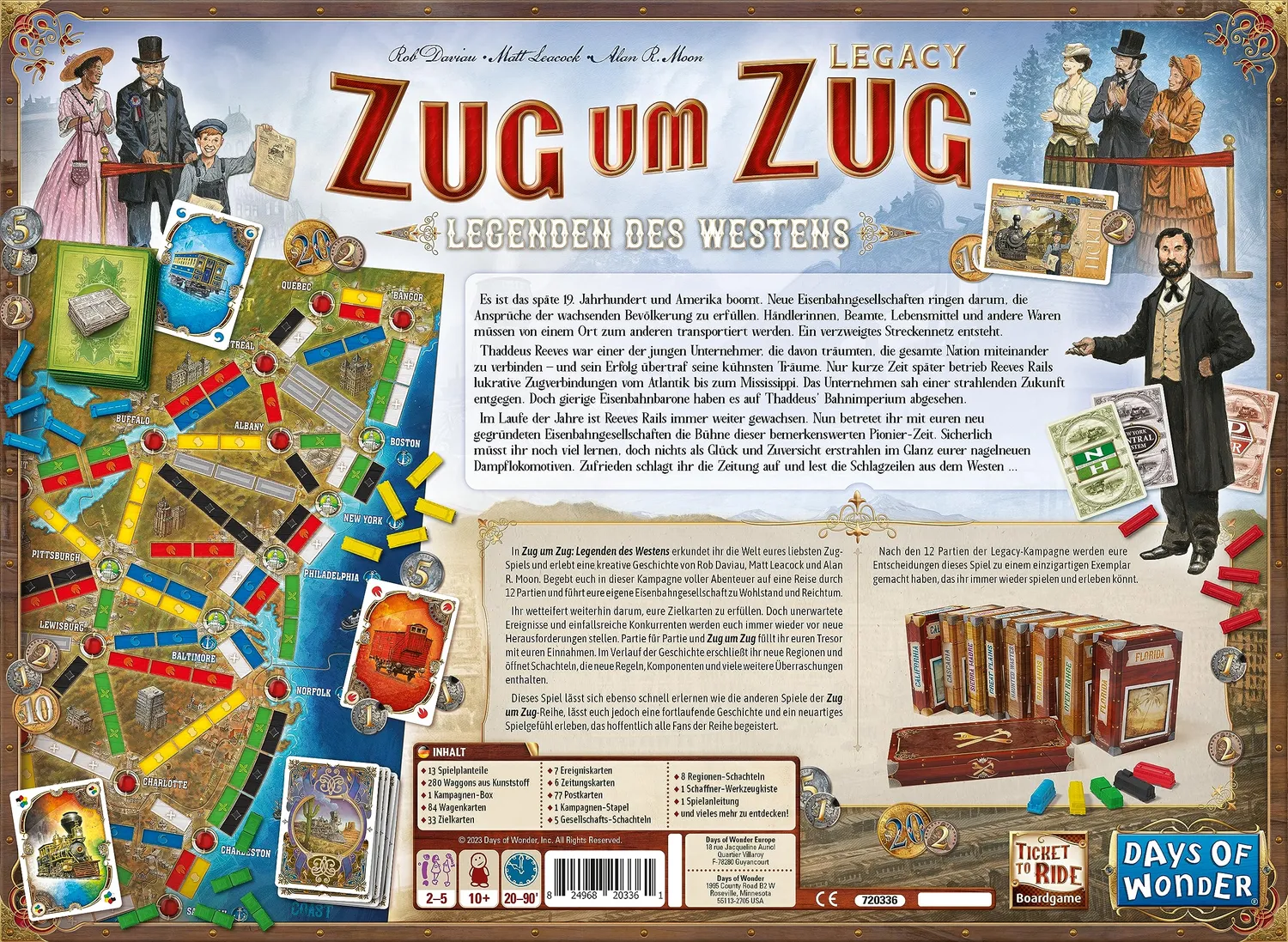 Days of Wonder Zug um Zug Legacy Legenden des Westens Spiel
