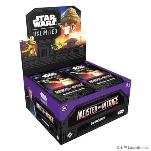 Asmodee Star Wars Unlimited Meister der Intrige Booster-Display