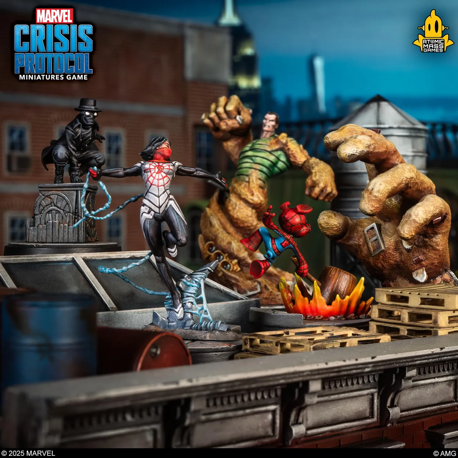 Marvel Crisis Protocol Silk Spider-Ham Spider-Man Noir Pack