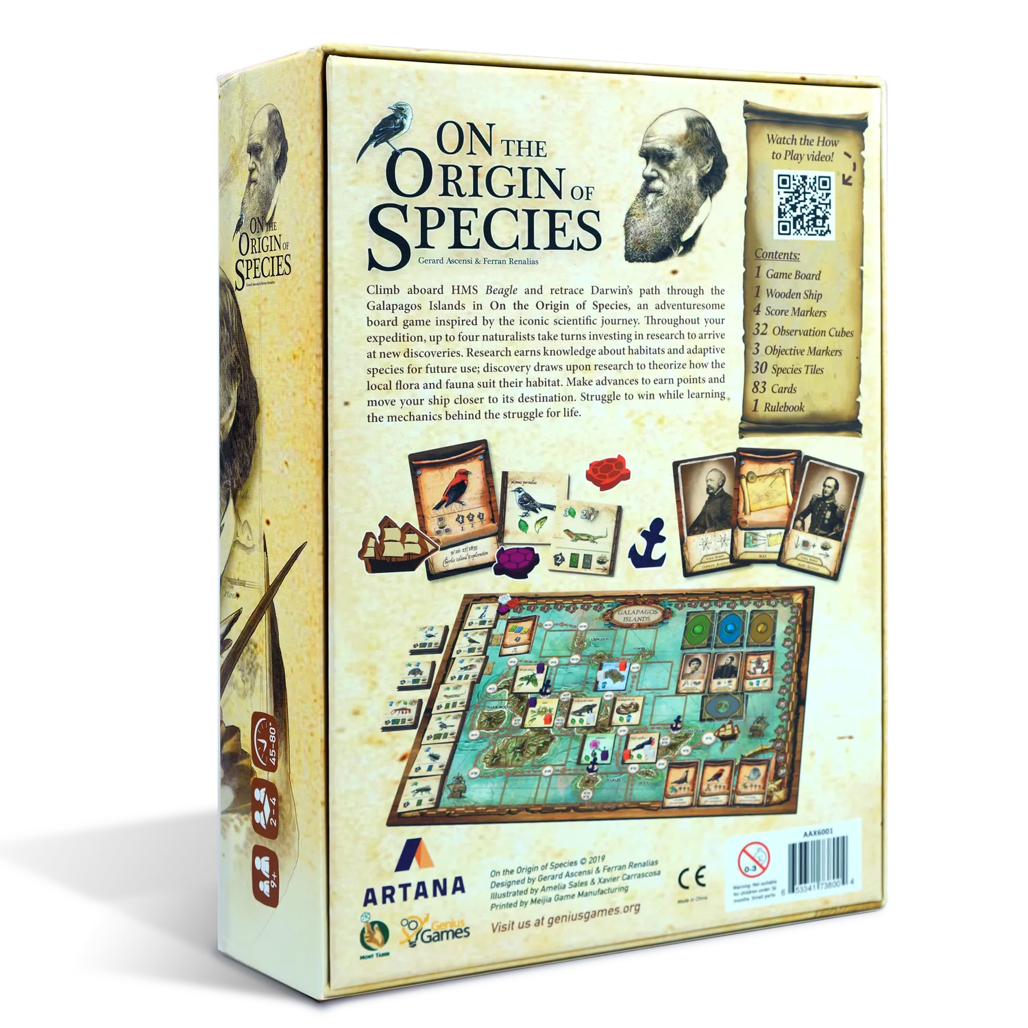 Genius Games On the Origin of Species Brettspiel Darwin Strategie