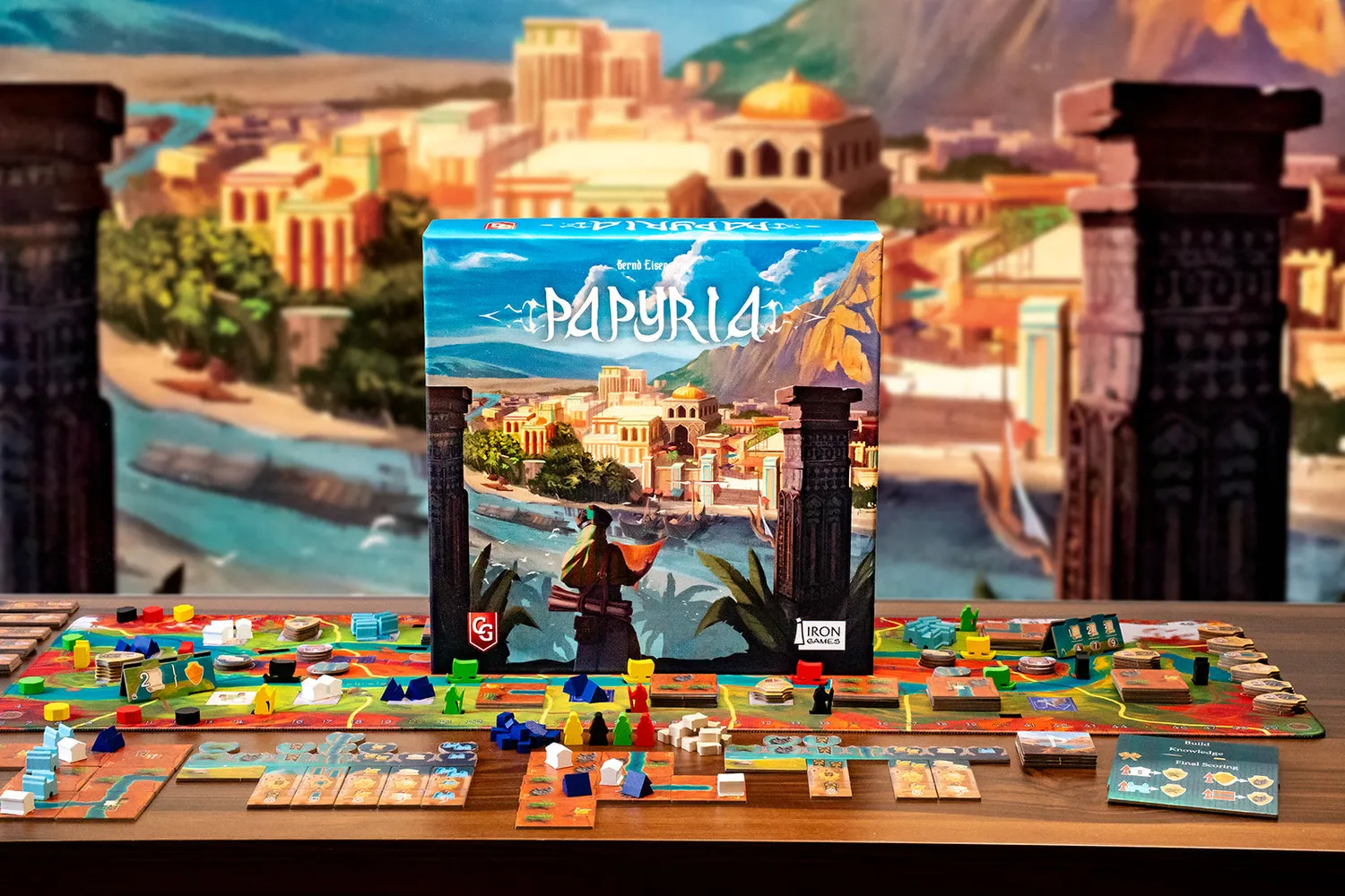 Capstone Games Papyria Brettspiel Zivilisation und Wissen
